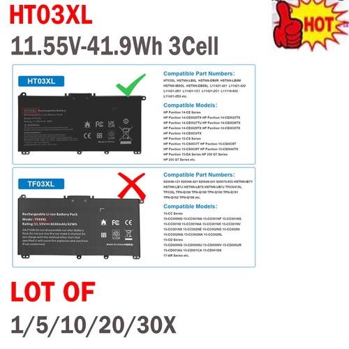 Lot 30x ht03xl - of,